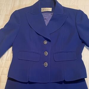 Valentino Royal Blue Women's Blazer & skirt